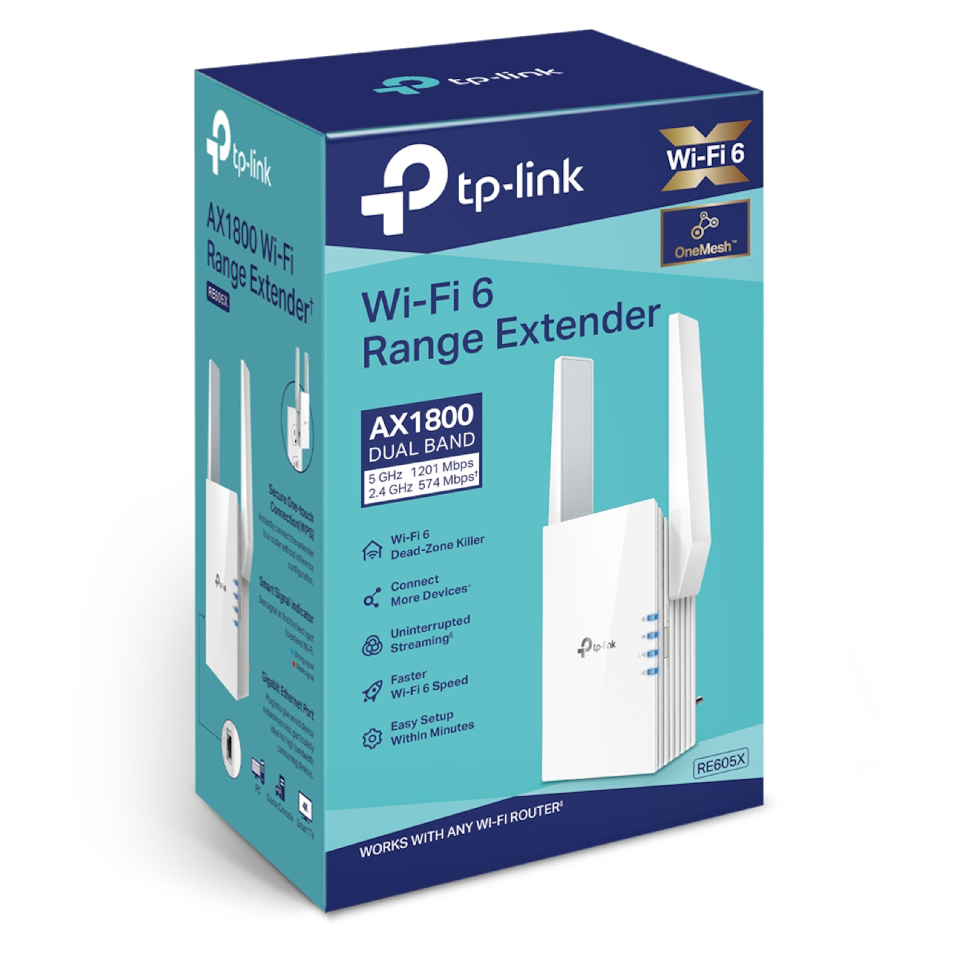TP link RE605X Wifi repeater AX1800 Repeater For Nettverk Kjell
