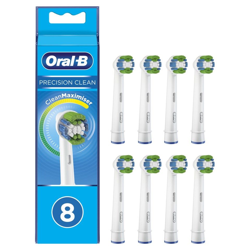 Oral-B Precision Clean XXL Tannbørstehode 8-pk.