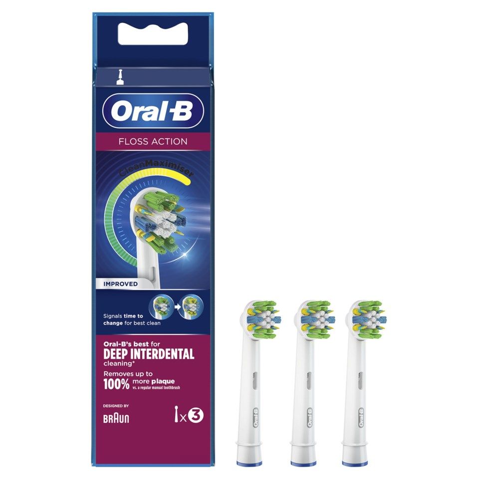 Oral-B Flossaction Tandborsthuvud 3-pack