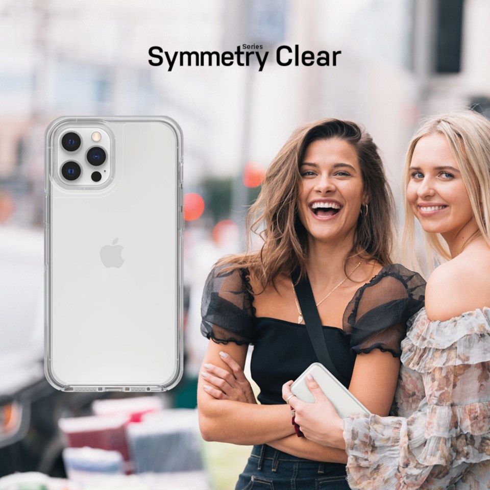 Otterbox Symmetry Tåligt skal för iPhone 12 och 12 Pro Klar