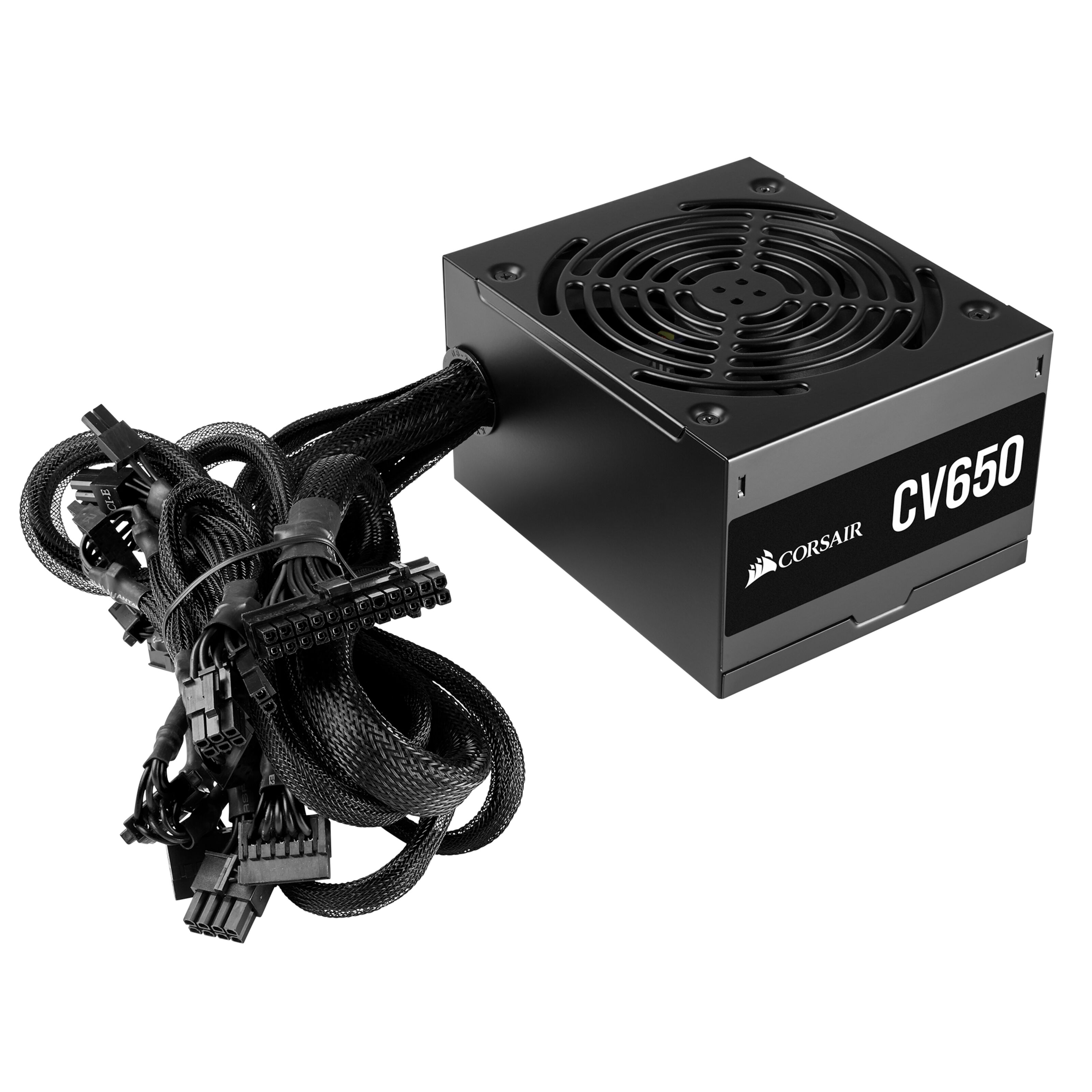 YEYIAN Raiden 550W Fuente de Alimentación No Modular PC 80 Bronce | PCIE 6 2 | ATX 12V Ver 2.0 | 80 Plus Bronze | Cables Planos | Ventilador 120mm | PC Gaming Compatible Intel Nvidia AMD (Negro