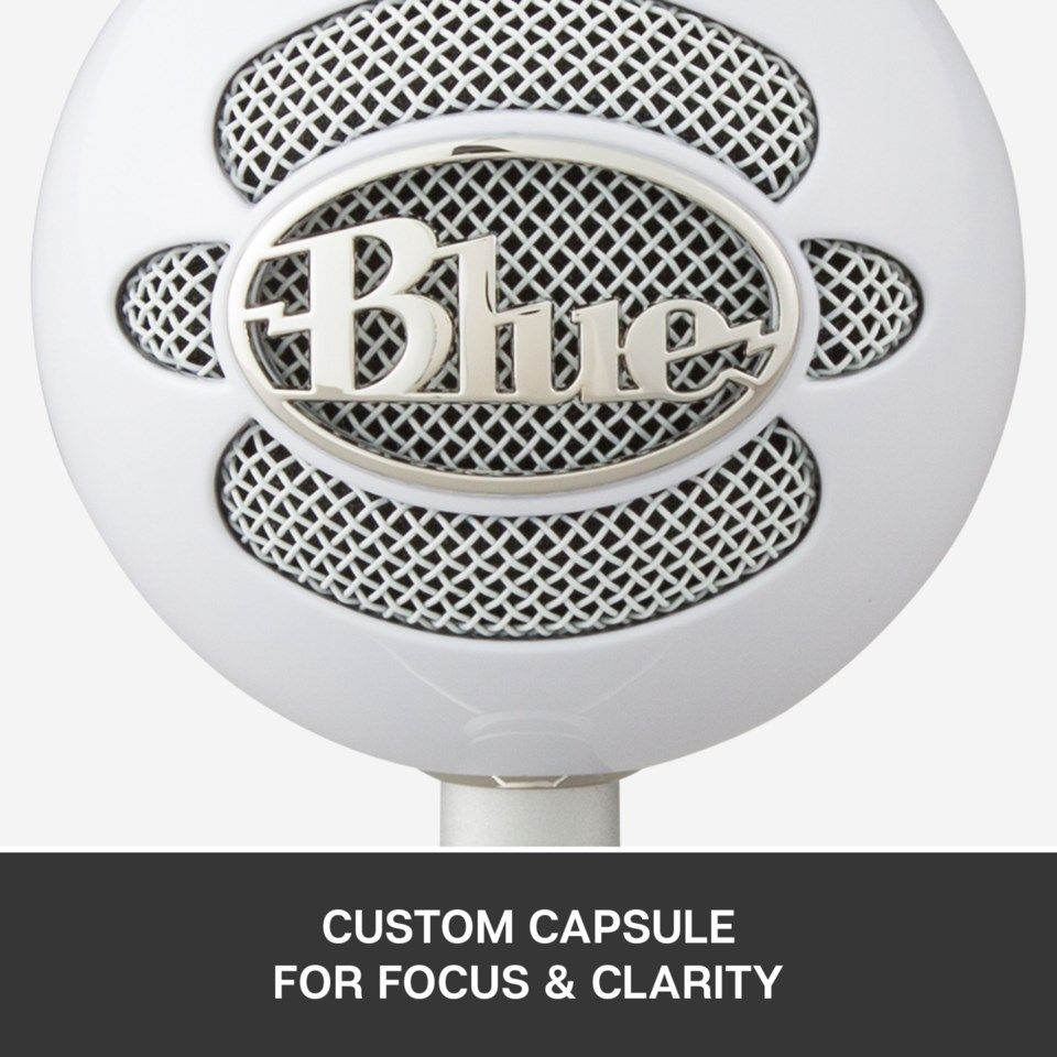 Logitech C Blue Snowball iCE USB-stereomikrofon Vit