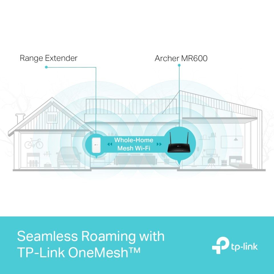 TP-link Archer MR600 4G-ruter med modem AC1200