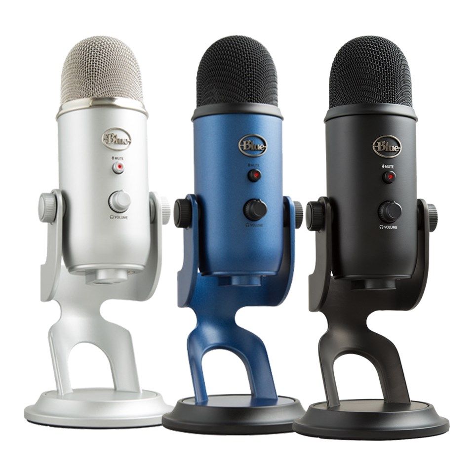 Logitech C Blue Yeti USB-stereomikrofon Blå
