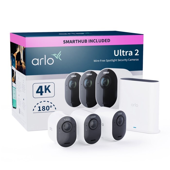 Arlo Ultra 2 Spotlight övervakningskamera 3-pack