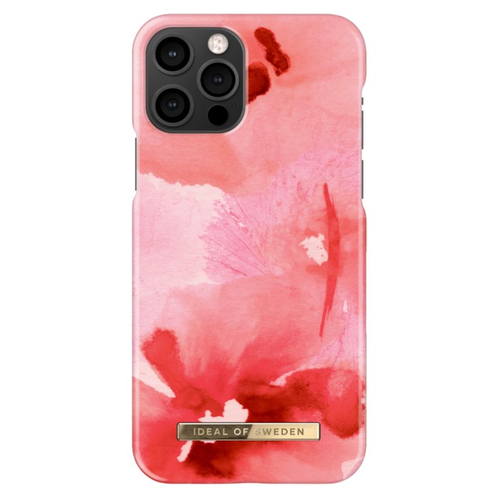 IDEAL OF SWEDEN Mobilskal för iPhone 12 och 12 Pro Coral Blush Floral