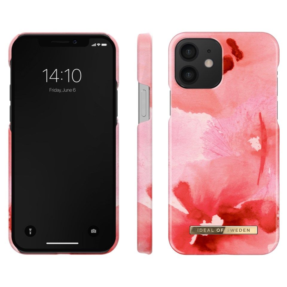 IDEAL OF SWEDEN Mobilskal för iPhone 12 och 12 Pro Coral Blush Floral