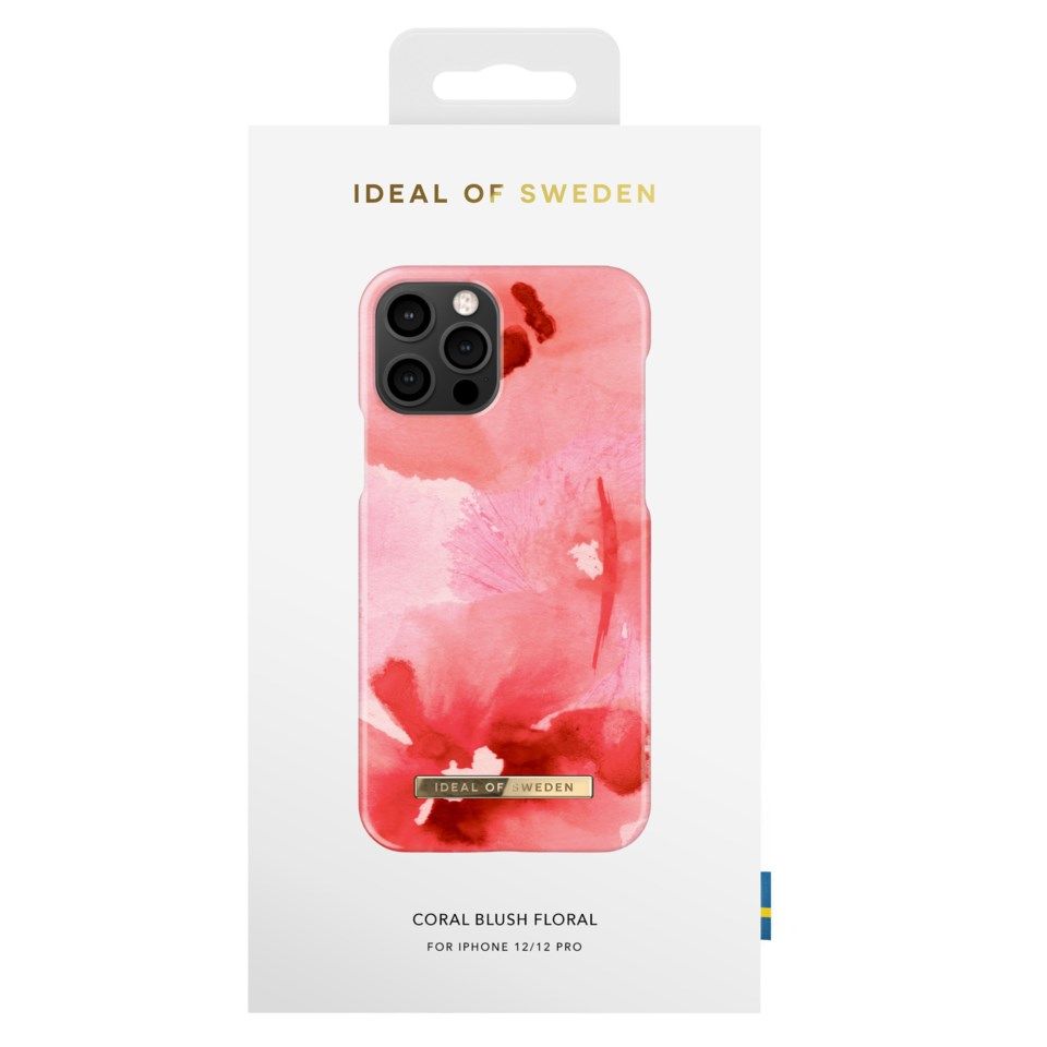 IDEAL OF SWEDEN Mobildeksel for iPhone 12 og 12 Pro Coral Blush Floral