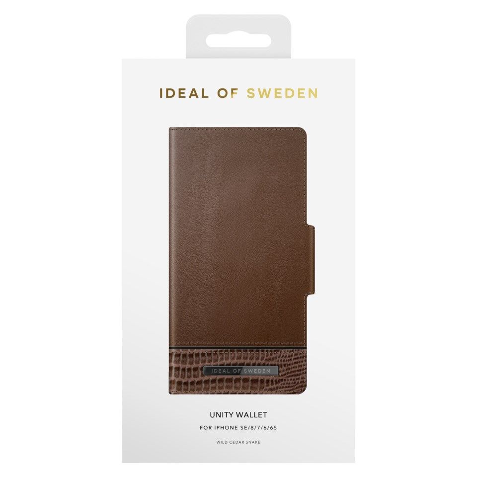 IDEAL OF SWEDEN Wild Cedar Wallet Magnetisk mobiletui for iPhone 8/7/6/SE