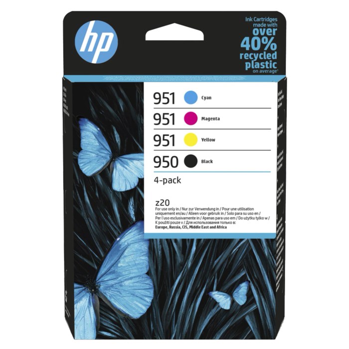 HP 950 och 951 Bläckpatroner 4-pack