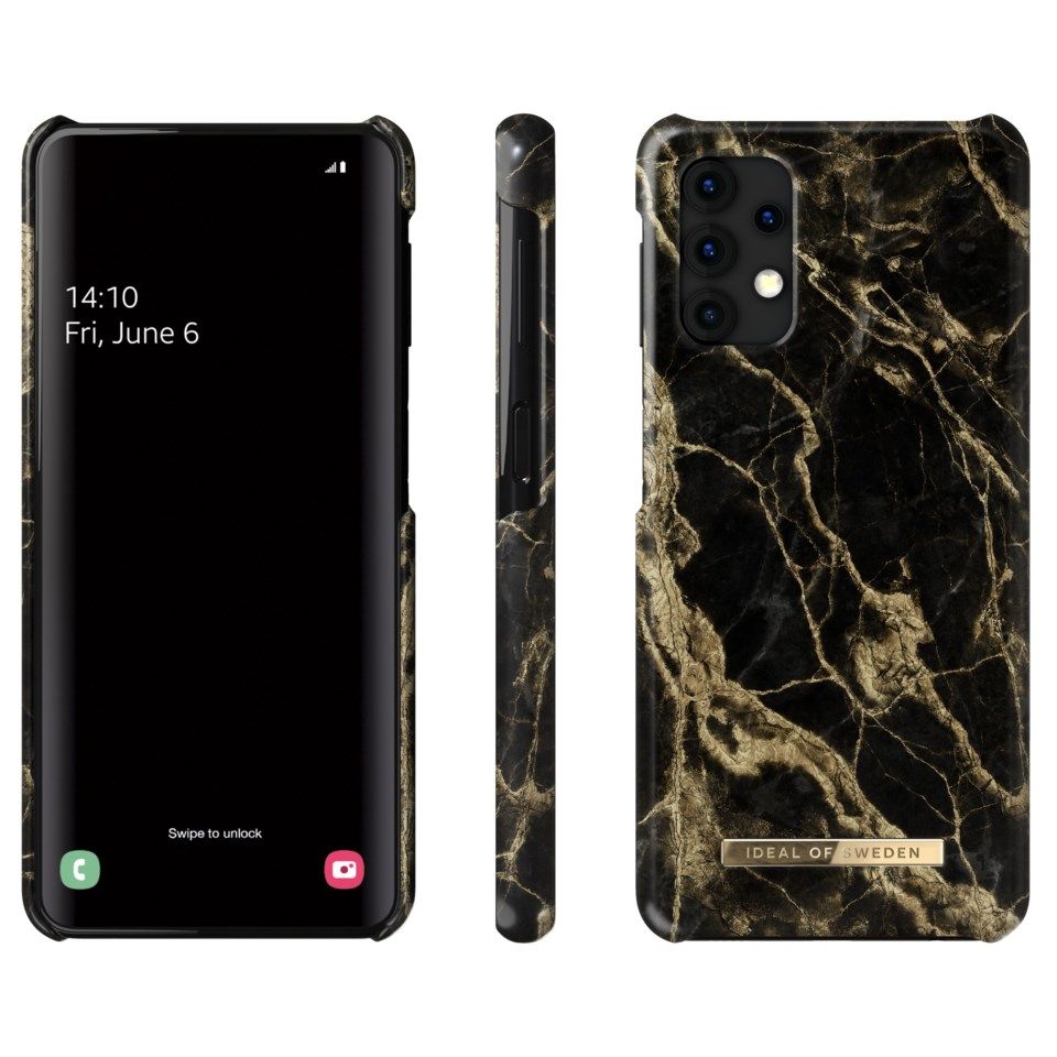 IDEAL OF SWEDEN Mobildeksel for Galaxy A32 5G Golden Smoke Marble