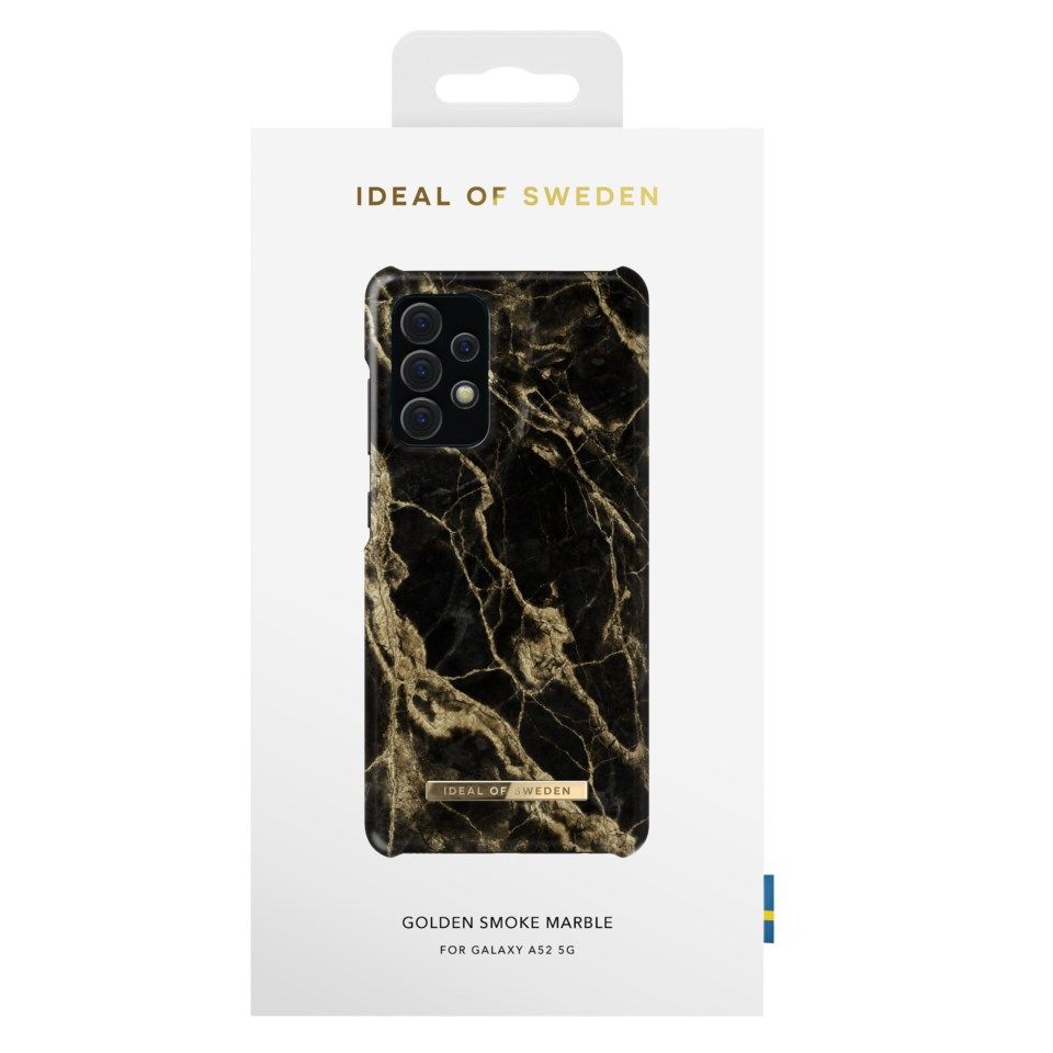 IDEAL OF SWEDEN Mobilskal för Galaxy A52 Golden Smoke Marble