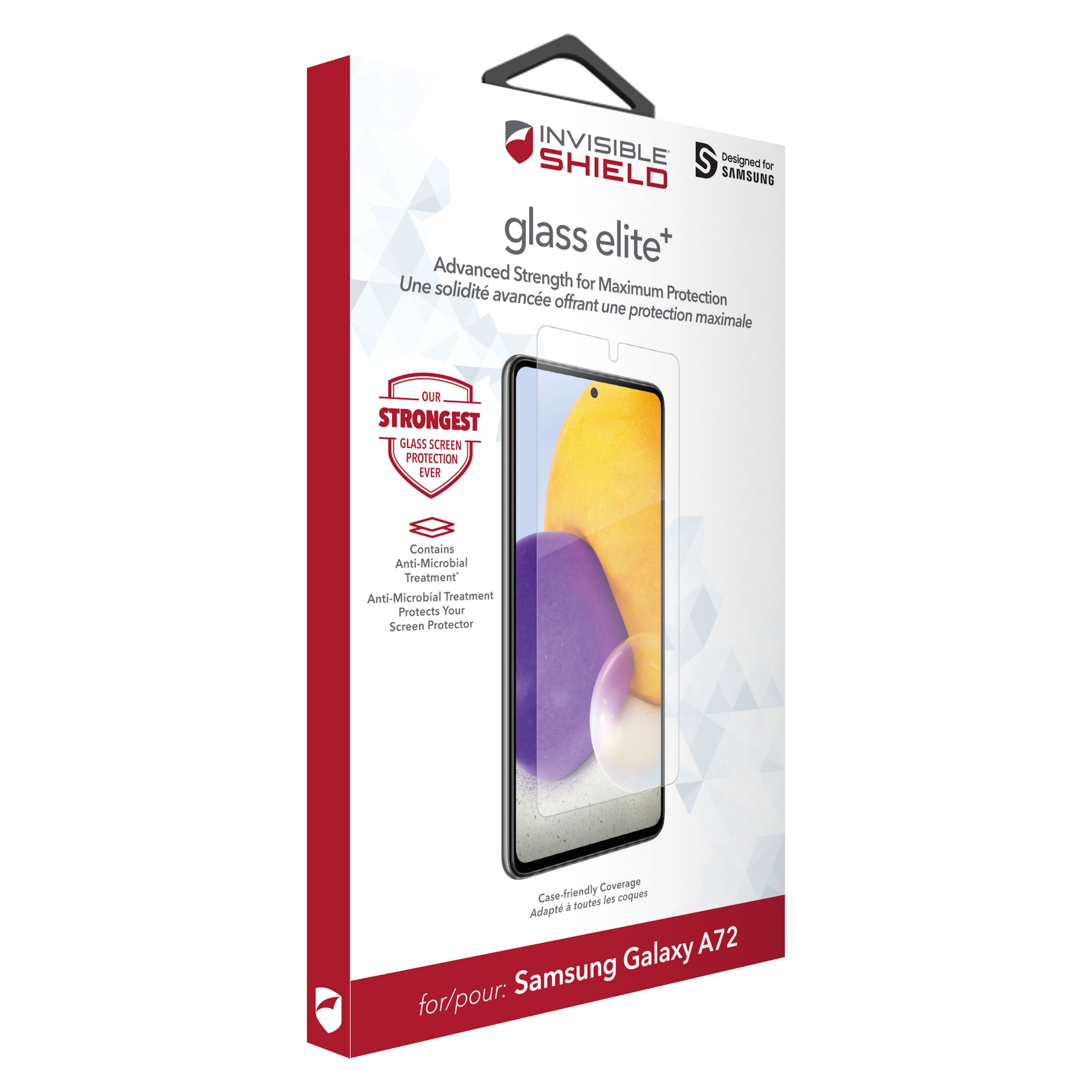 Invisible Shield Glass Elite + Skjermbeskytter for Galaxy A72