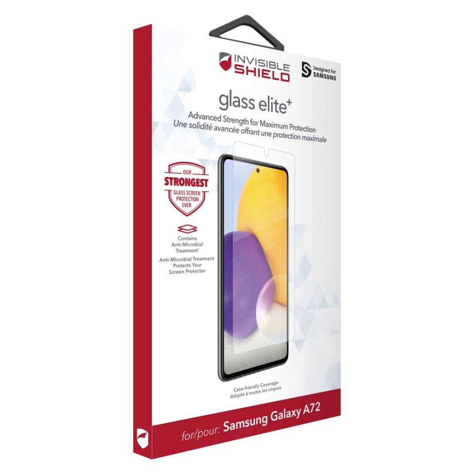Invisible Shield Glass Elite + Skärmskydd för Galaxy A72