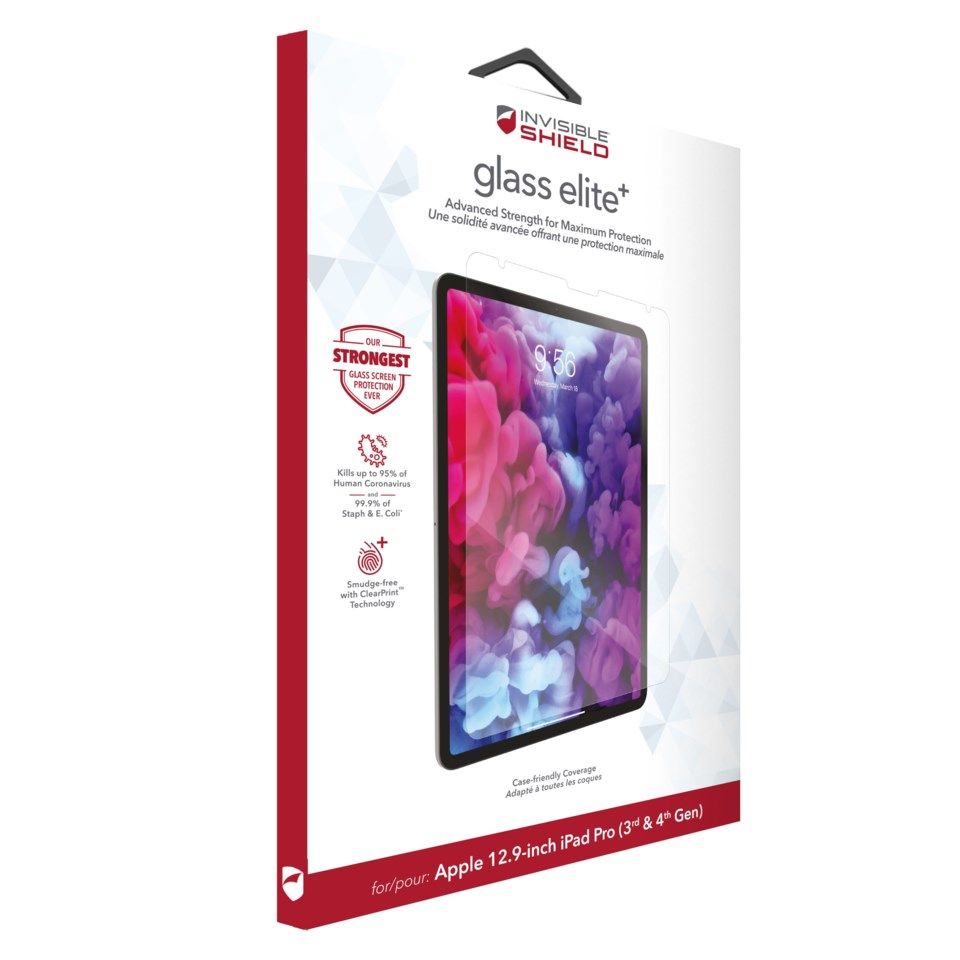 Invisible Shield Glass Elite + Skärmskydd för iPad Pro 12,9"