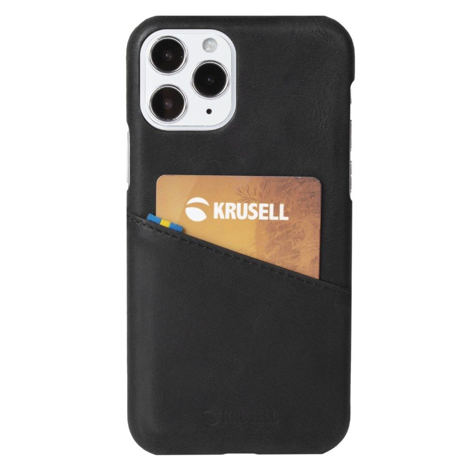 Krusell Lommebokdeksel for iPhone 12 och 12 Pro Svart