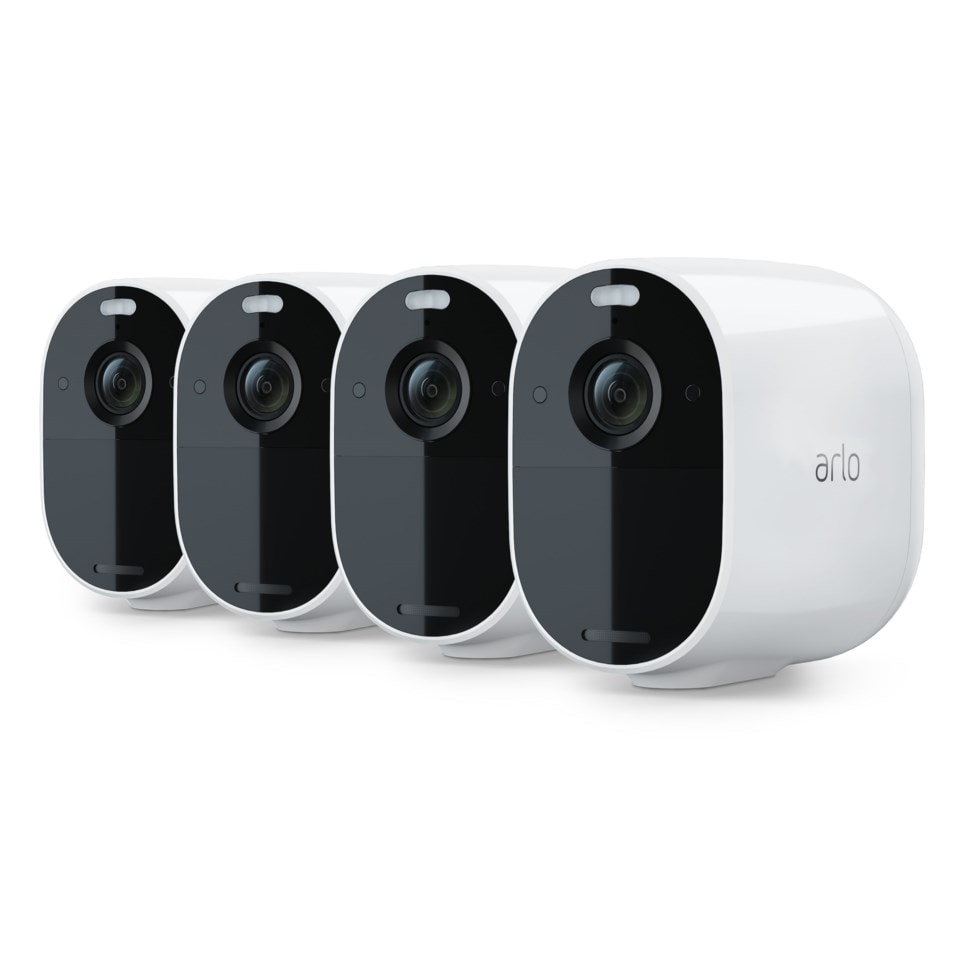 Arlo Essential Overvåkingskamera 4-pk. Hvit