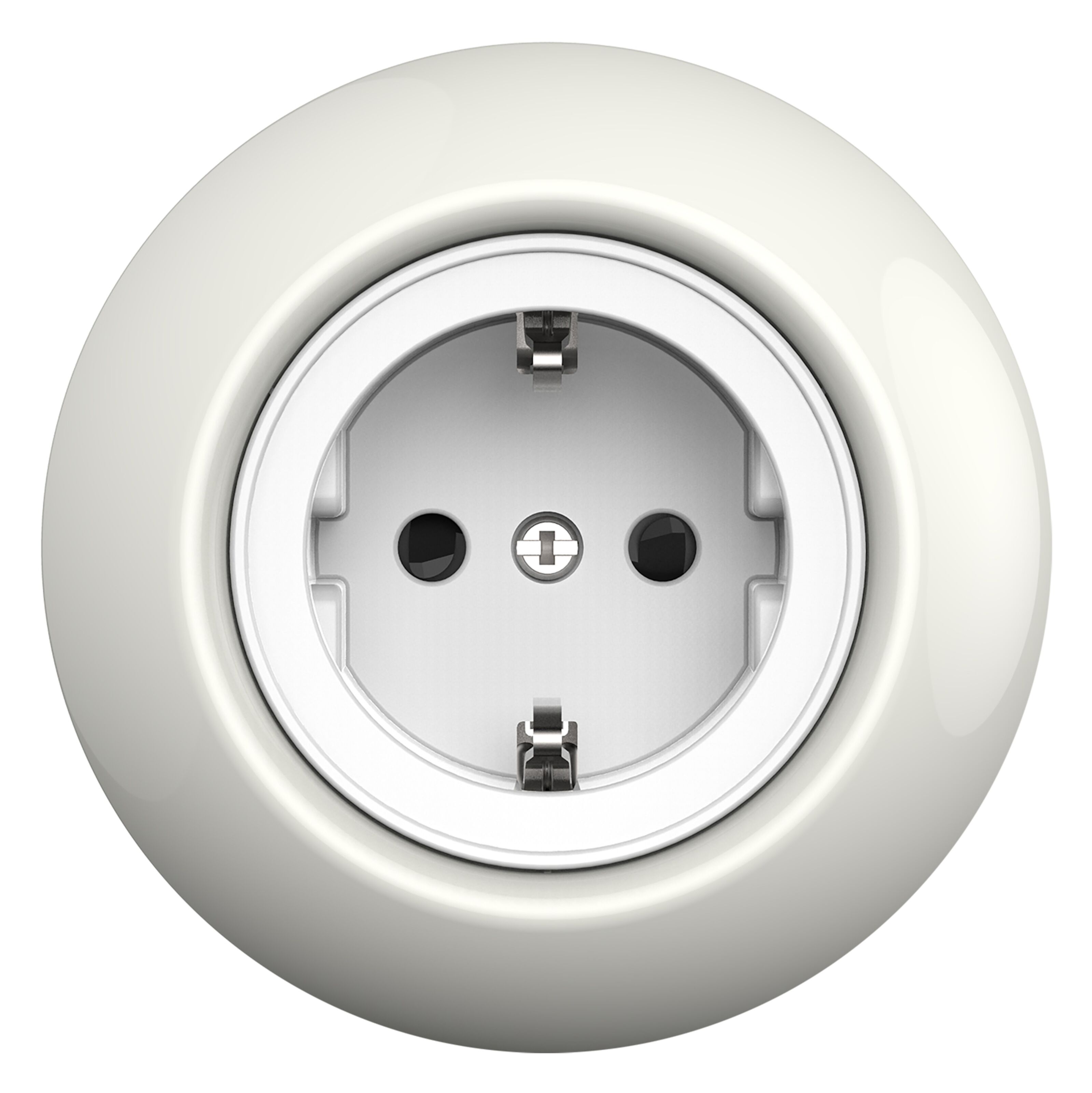 Schneider Electric Renova Jordet vegguttak 1-veis Innfelt Hvit