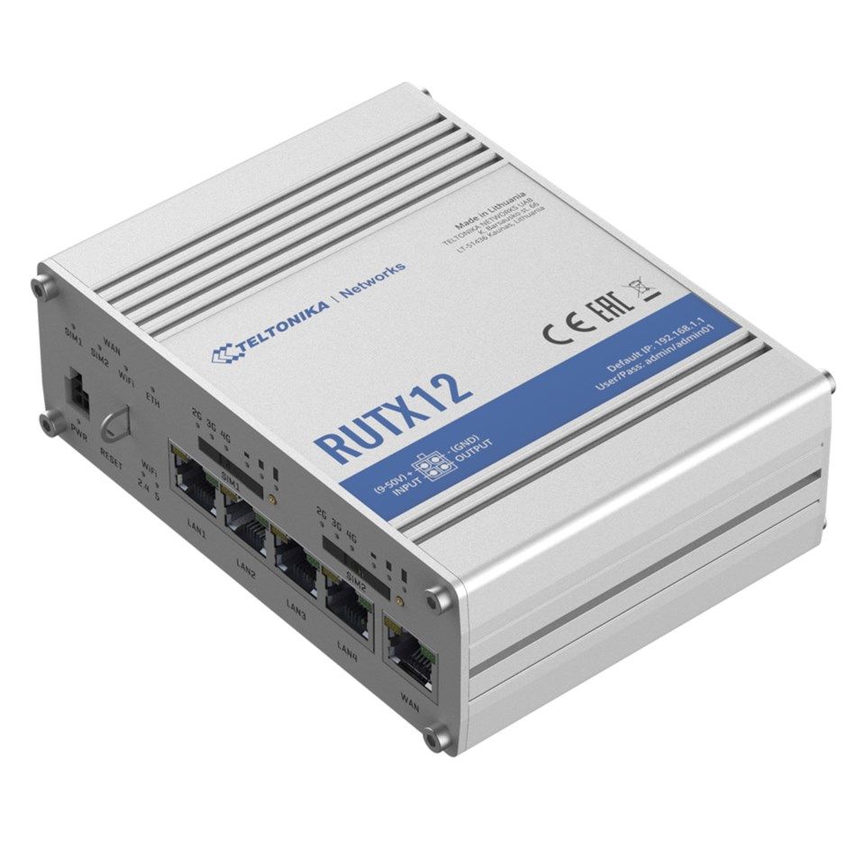 Teltonika RUTX12 Professionell 4G-router