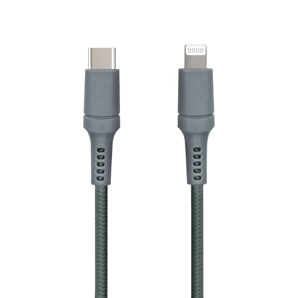 Nomadelic USB-C til Lightning 0.5 m Grønngrå