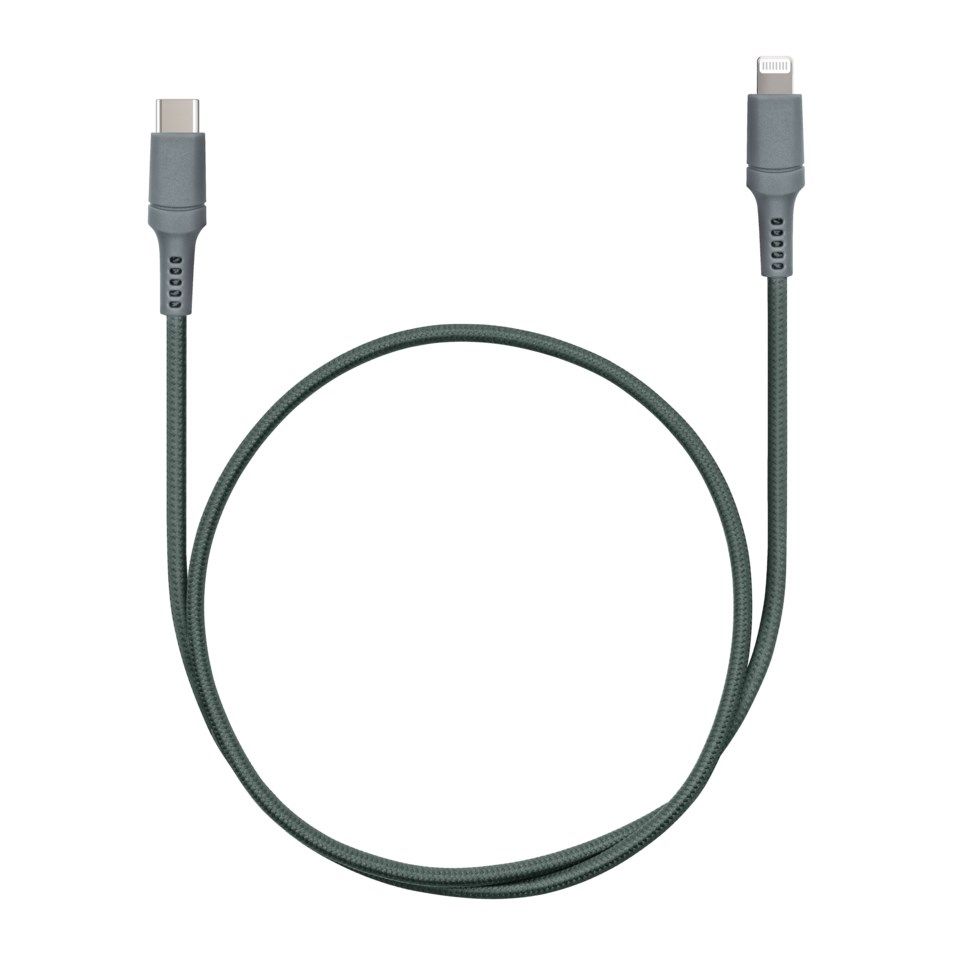 Nomadelic USB-C til Lightning 0,5 m Grønngrå