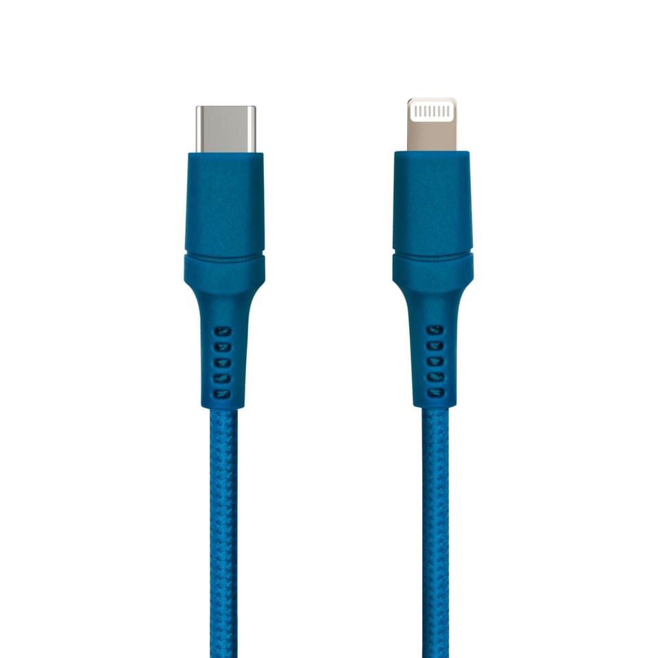 USB-C til Lightning 0,5 m Blå
