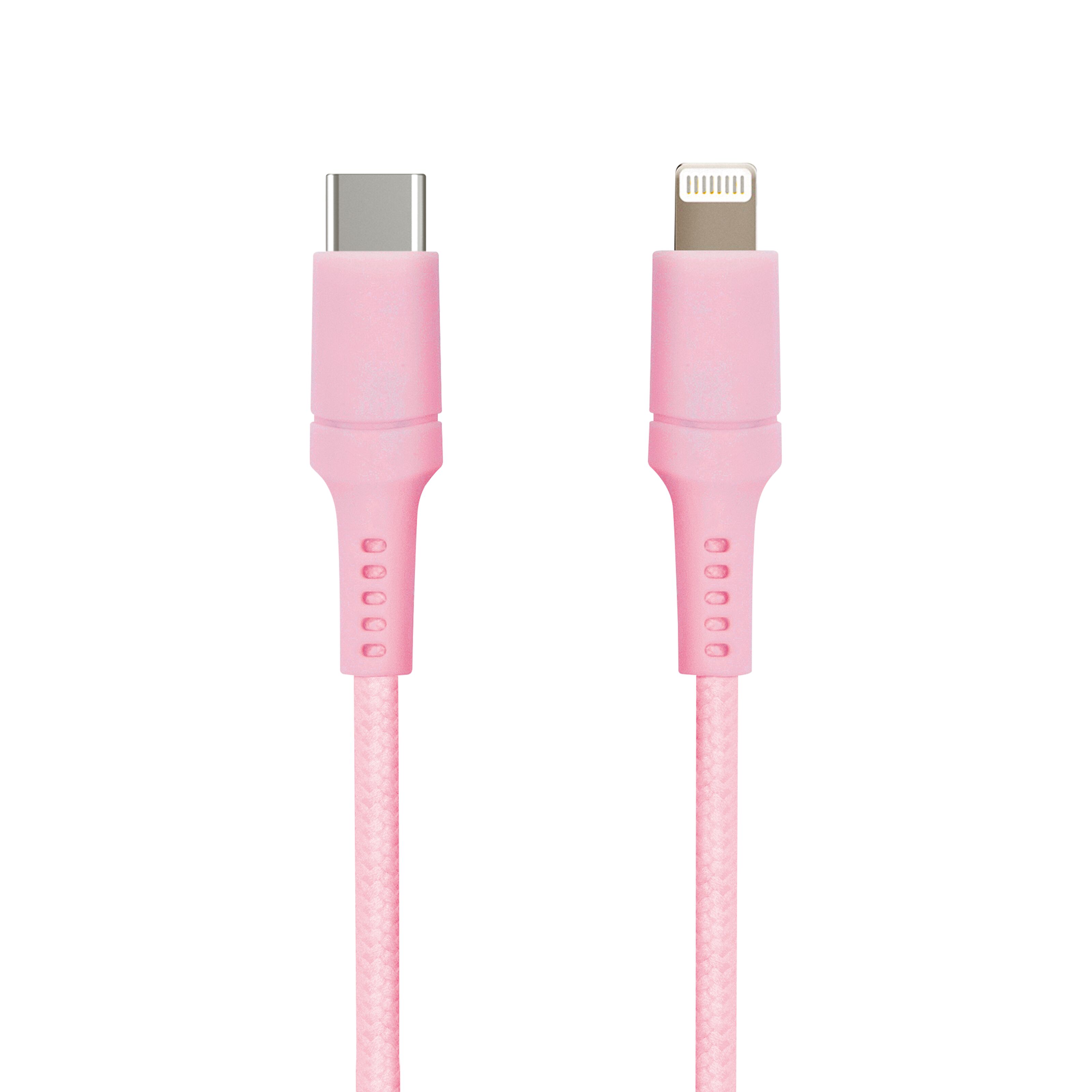 USB-C til Lightning 0,5 m Rosa