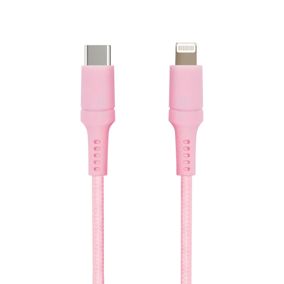 USB-C till Lightning 0.5 m Rosa