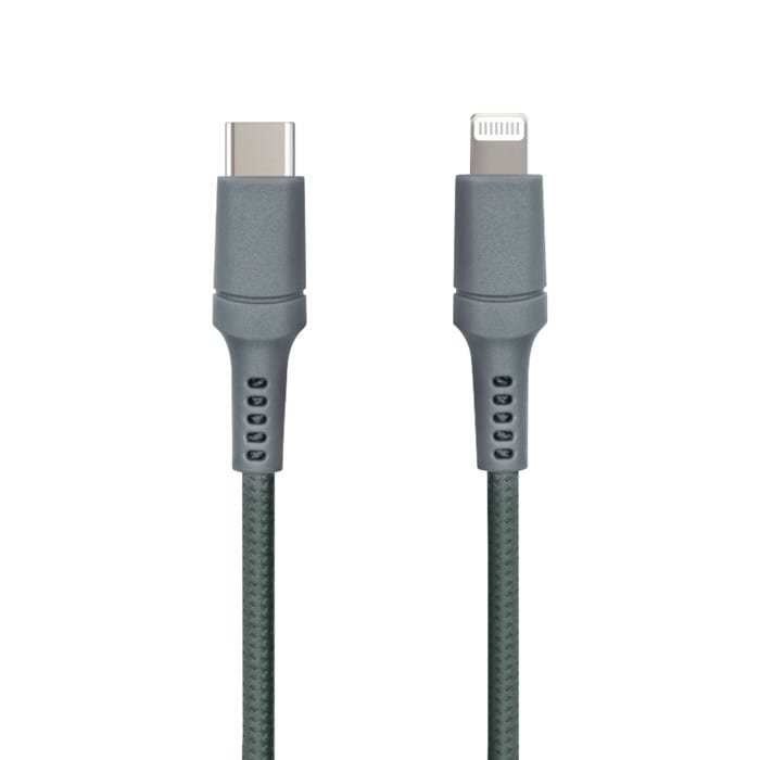 Nomadelic USB-C till Lightning 1.5 m Gröngrå