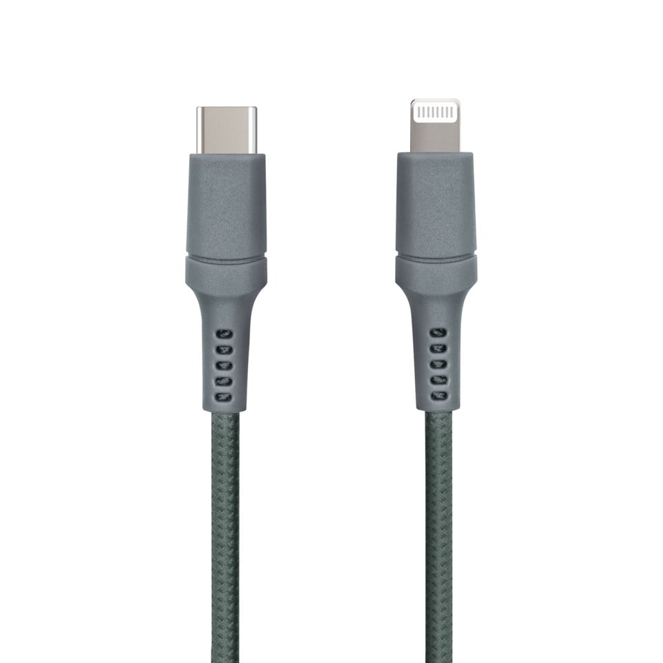 USB-C till Lightning 1.5 m Gröngrå