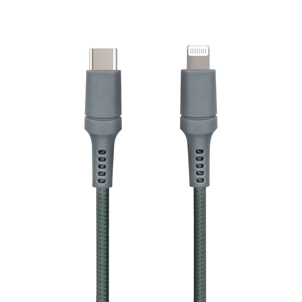 Nomadelic USB-C till Lightning 1.5 m Gröngrå