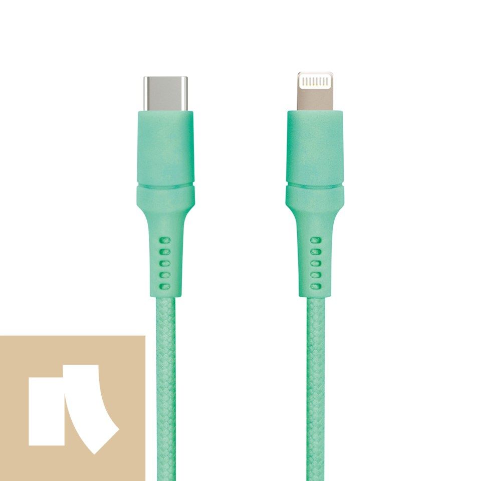 Nomadelic USB-C til Lightning 1.5 m Teal