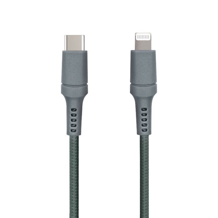 Nomadelic USB-C till Lightning 2.5 m Gröngrå