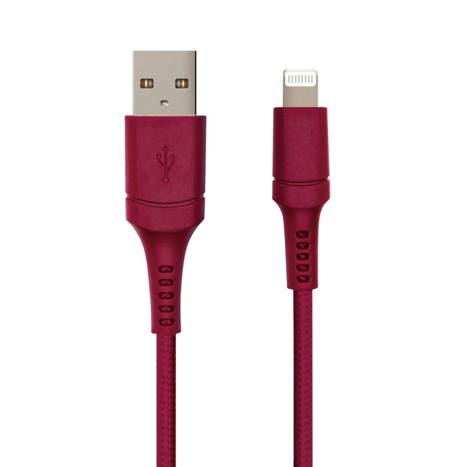 Nomadelic USB-A til Lightning 0.5 m Rød