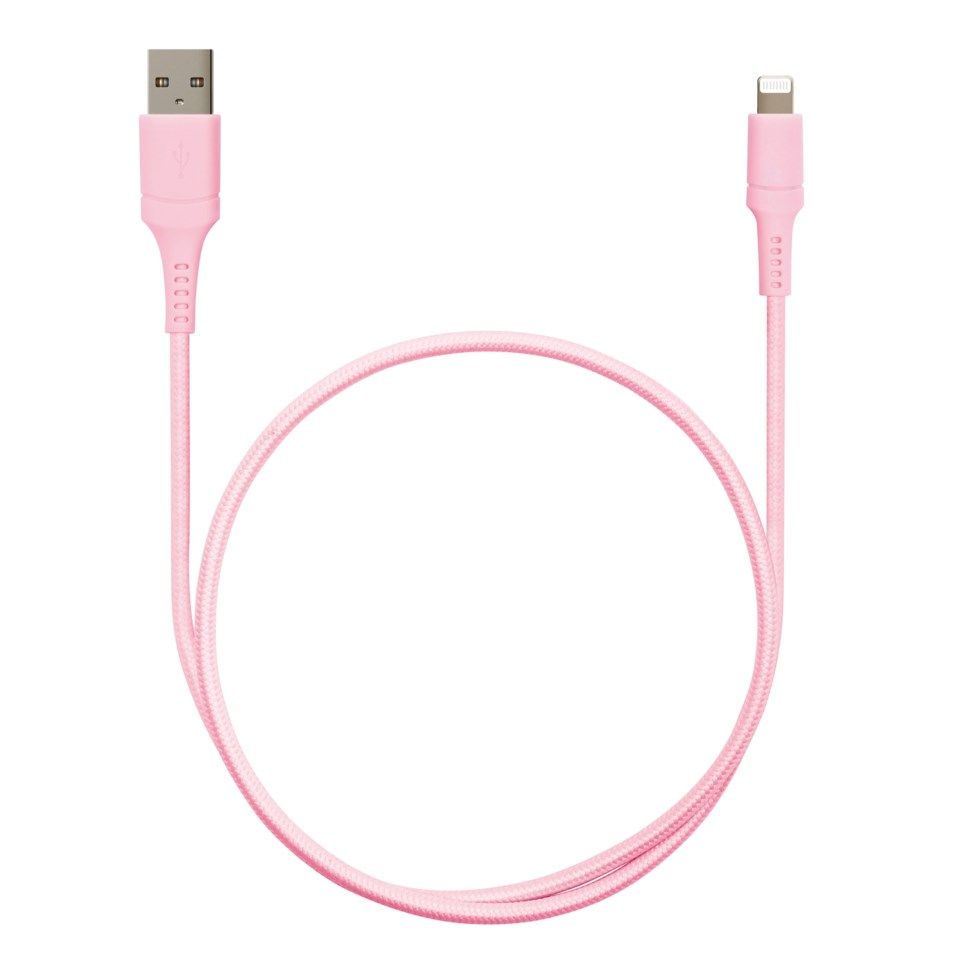 Nomadelic USB-A till Lightning 0.5 m Rosa