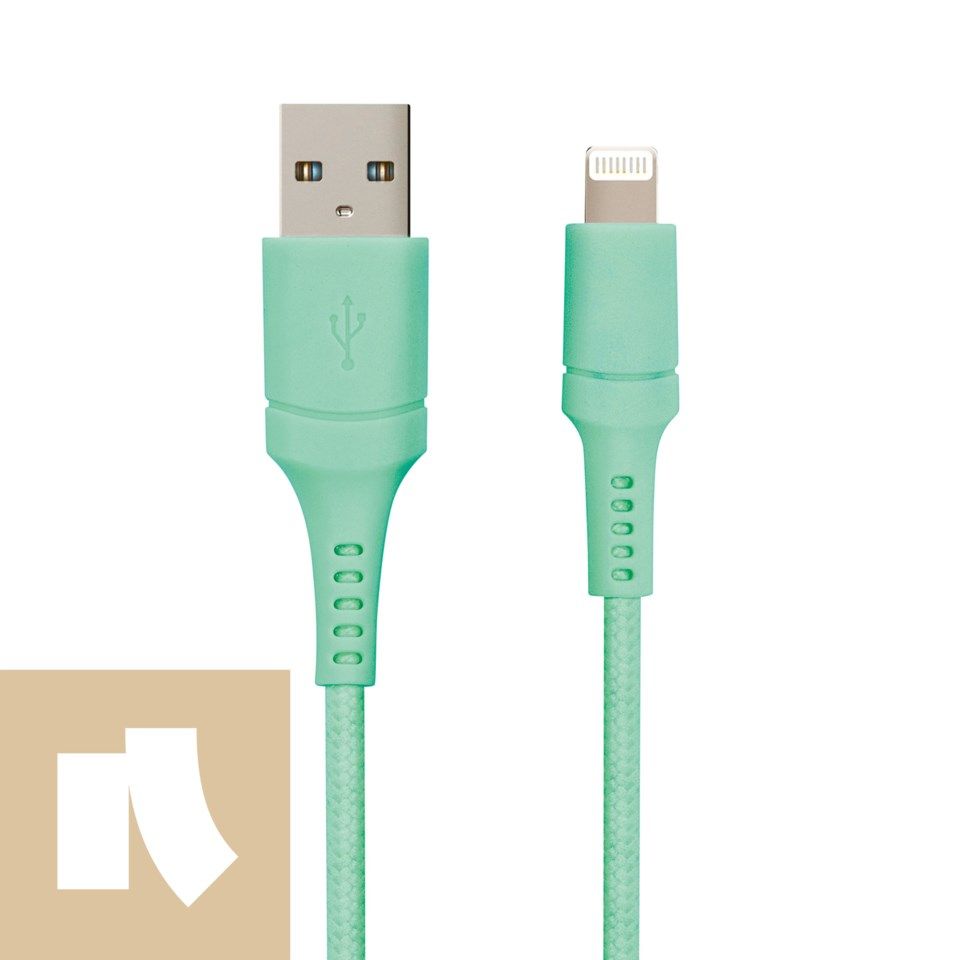 Nomadelic USB-A till Lightning 0.5 m Teal
