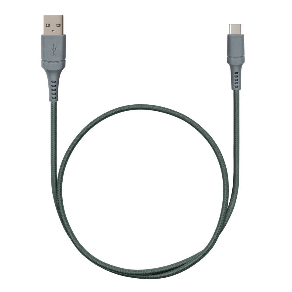 Nomadelic USB-A till USB-C 0.5 m Gröngrå