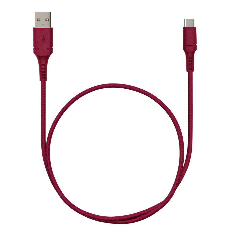 Nomadelic USB-A till USB-C 0.5 m Röd