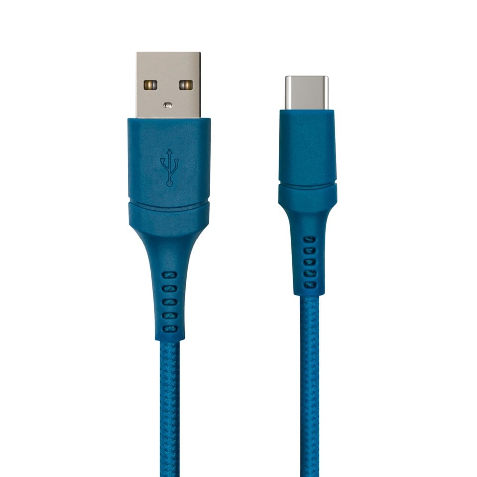 USB-A till USB-C 0.5 m Blå