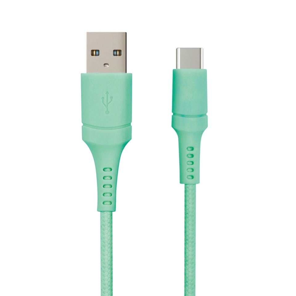 USB-A till USB-C 0.5 m Teal