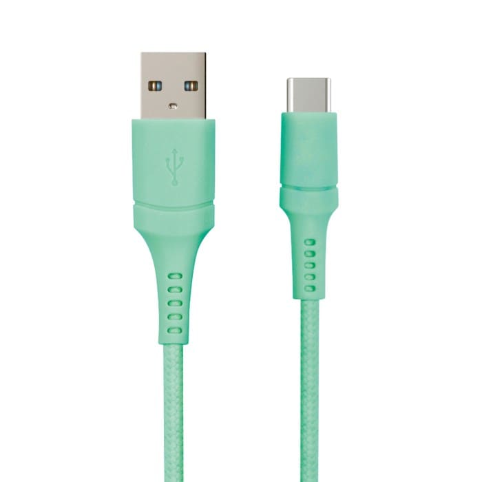 Nomadelic USB-A till USB-C 2.5 m Teal
