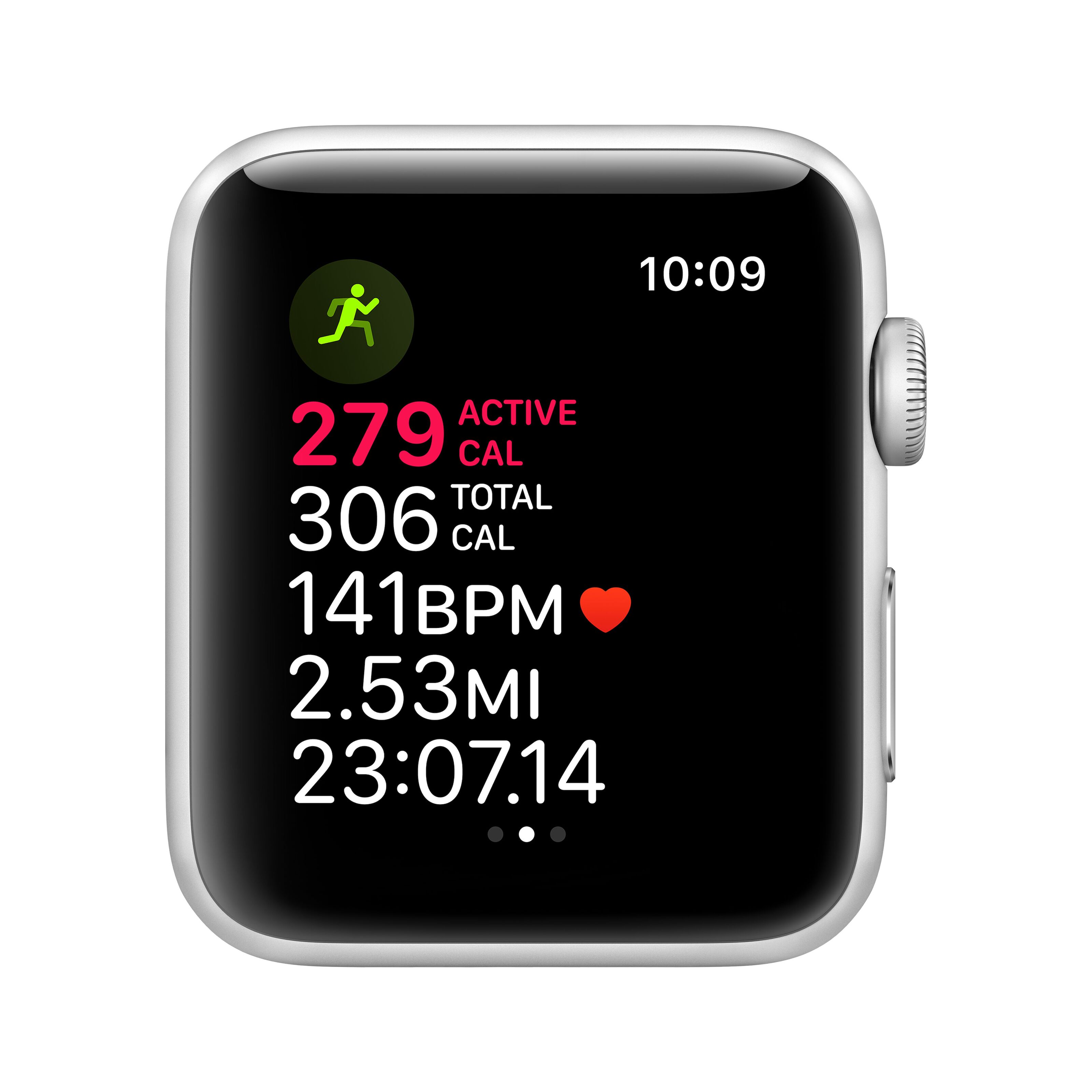 Apple Watch Series 3 (GPS) 42 mm Silver/Vit