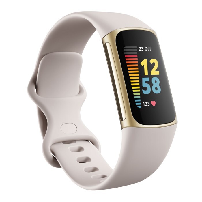 Fitbit Charge 5 Aktivitetsarmband Vit/Guld