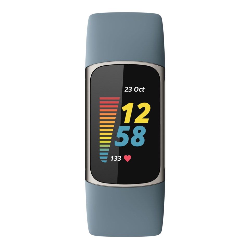 Fitbit Charge 5 Aktivitetsarmband Stålblå/aluminium
