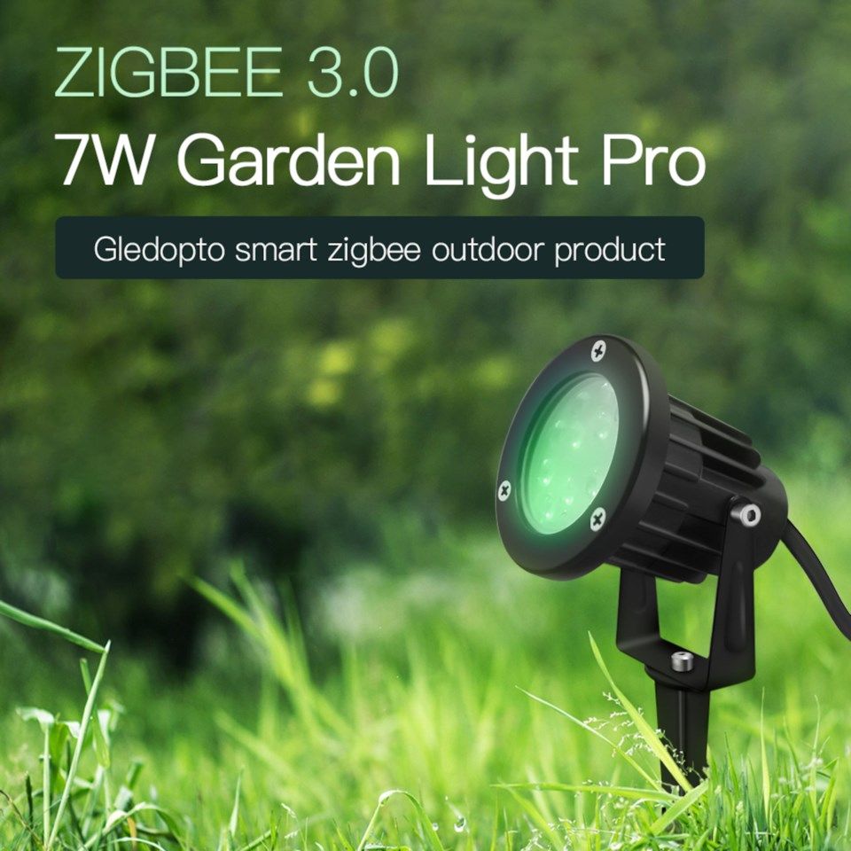 Gledopto Pro Garden Light med Zigbee RGB+CCT 7 W IP66