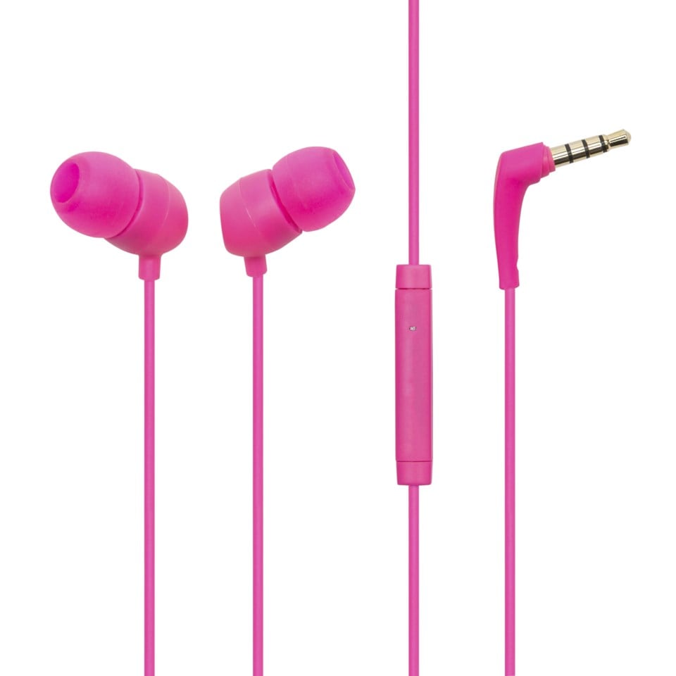 Linocell Hörlurar 3,5 mm Rosa