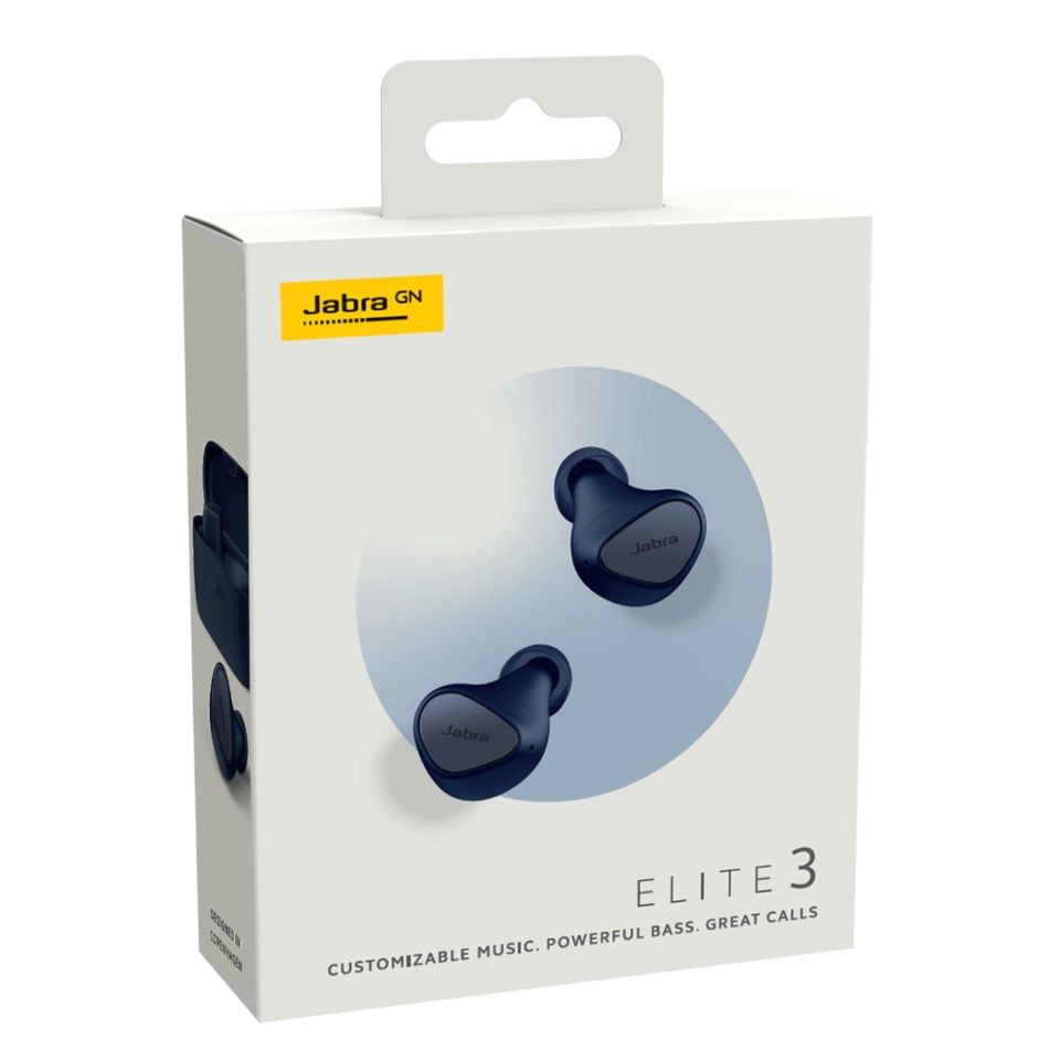 Jabra Elite 3 Trådløse hodetelefoner Blå