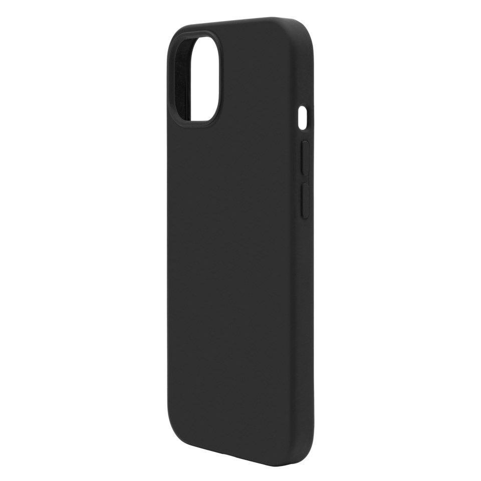 Linocell Rubber Case for iPhone 13 Svart