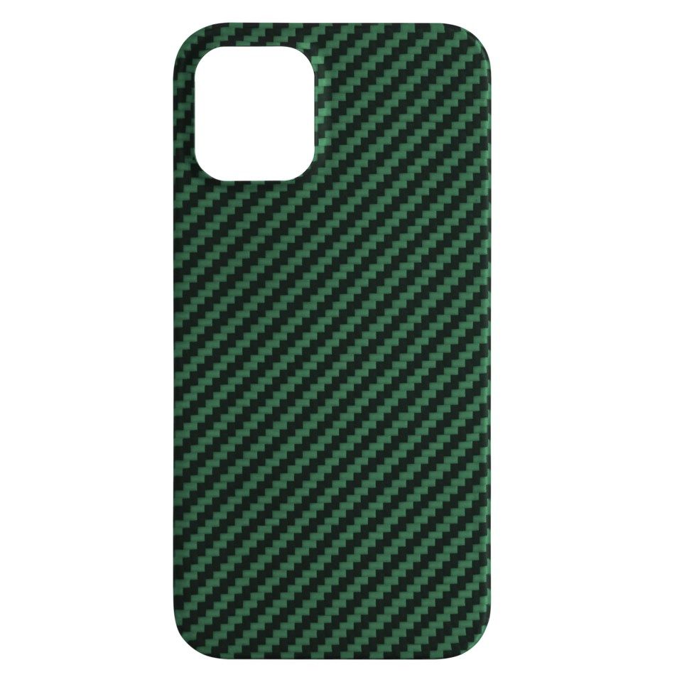 Linocell Premium Kevlar Tåligt skal för iPhone 12 Mini Grön