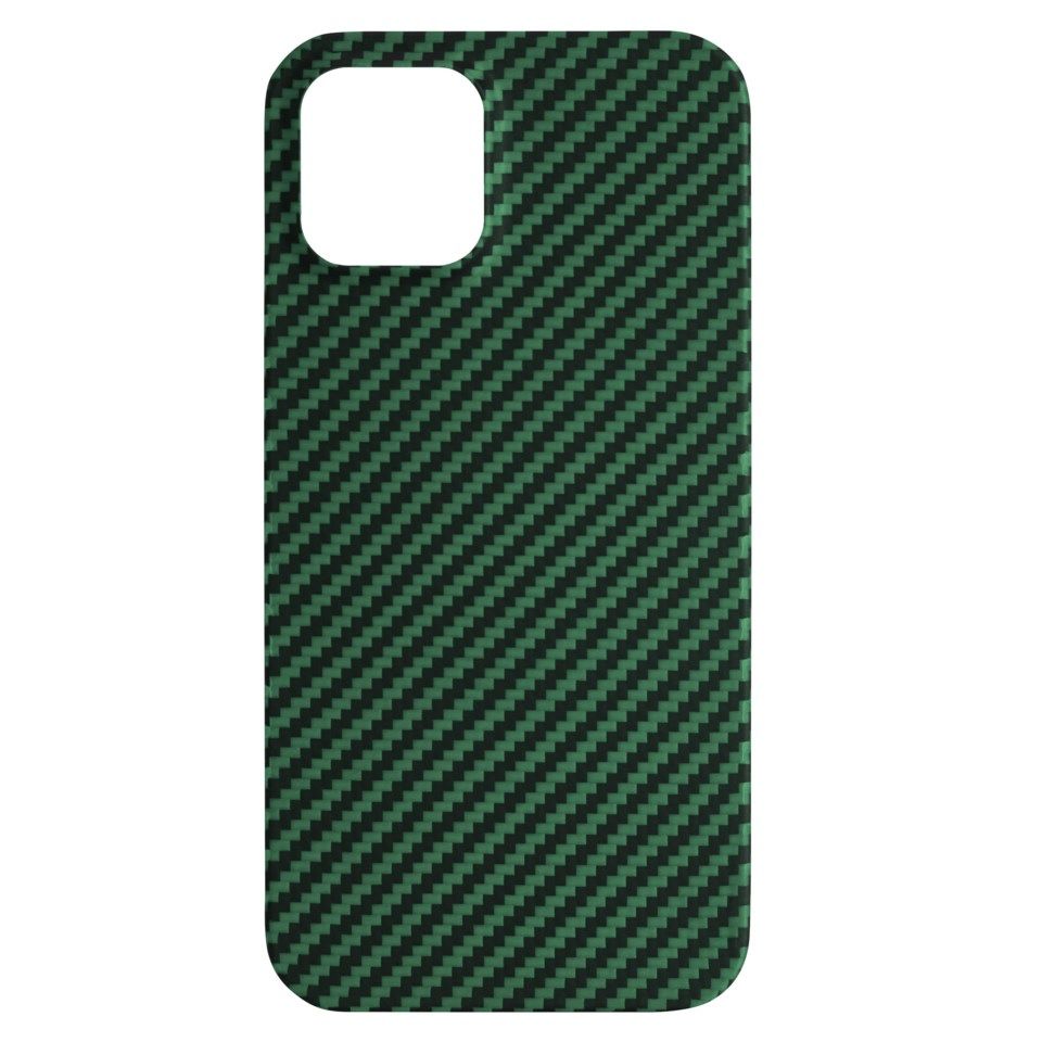 Linocell Premium Kevlar Robust deksel for iPhone 12 og 12 Pro Grønn